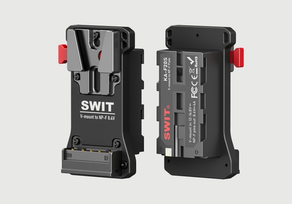 SWIT KA-F20S V-mount to NP-F 8.4V conversion plate