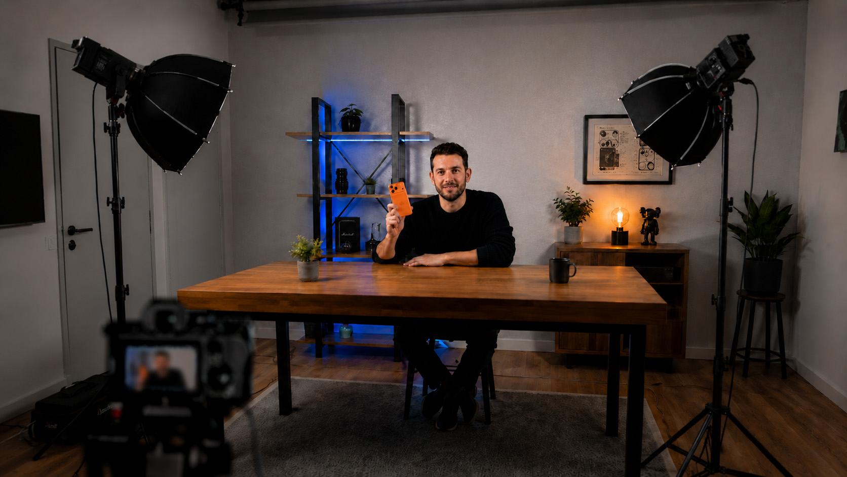 Location lighting setup with Mini-150B fixtures