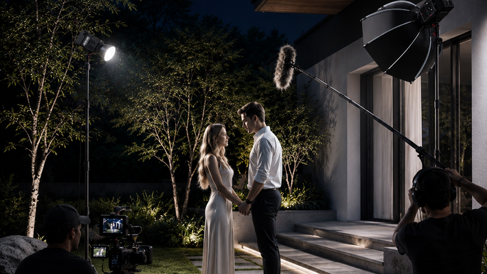 Studio lighting setup with Mini-150B fixtures