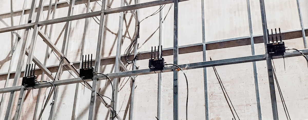 FLOW receivers installed across the back wall for the Hunan TV variety production