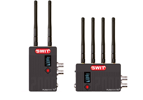 SWIT FLOW2000 transmitter and receiver on official white background