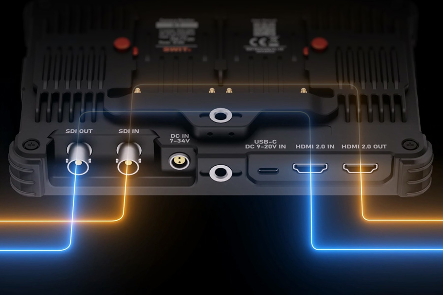 K7 SDI and HDMI inputs and outputs illustrated with signal paths