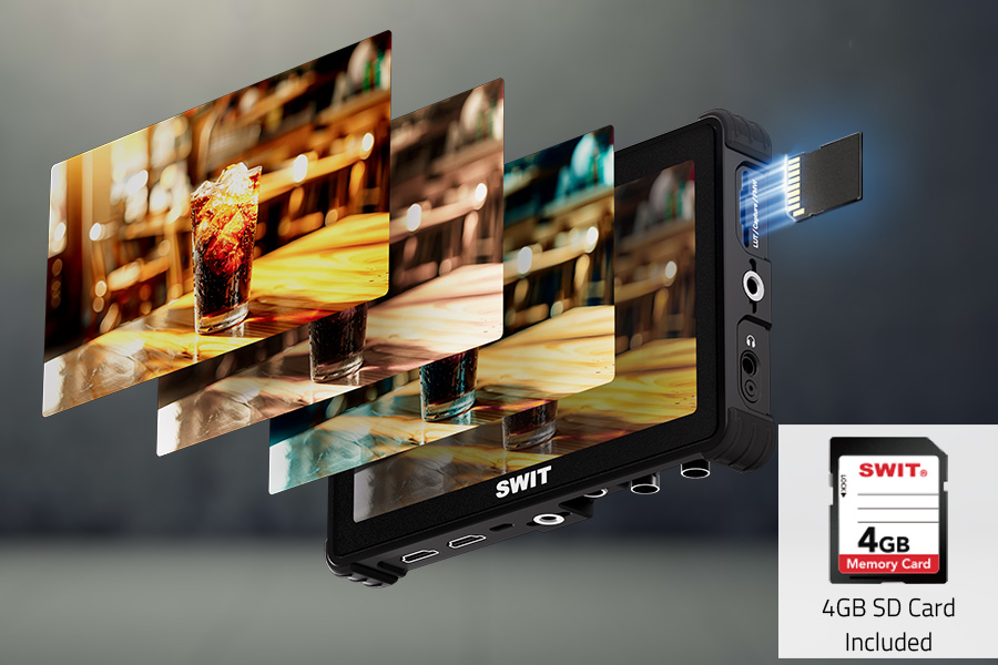 K7 user LUT workflow and included 4GB SD card, with English labels